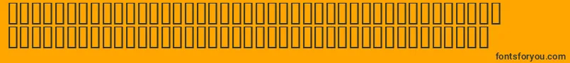 Шрифт LinotypeAfrikaOne – чёрные шрифты на оранжевом фоне