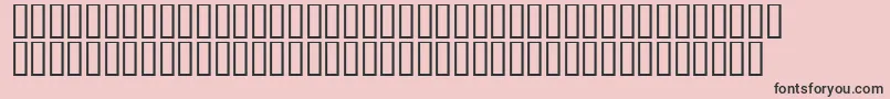 フォントLinotypeAfrikaOne – ピンクの背景に黒い文字