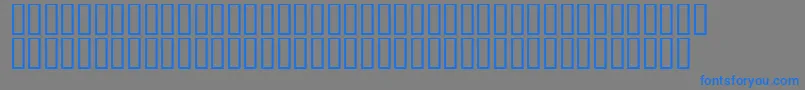 フォントLinotypeAfrikaOne – 灰色の背景に青い文字