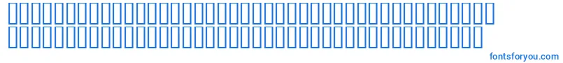 LinotypeAfrikaOne-fontti – siniset fontit valkoisella taustalla