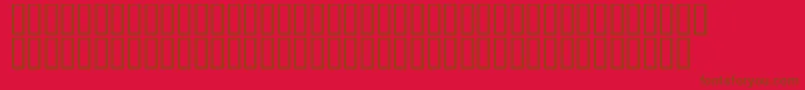 Czcionka LinotypeAfrikaOne – brązowe czcionki na czerwonym tle