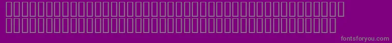 LinotypeAfrikaOne-fontti – harmaat kirjasimet violetilla taustalla