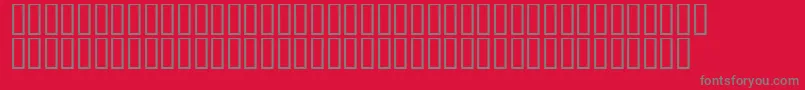 Шрифт LinotypeAfrikaOne – серые шрифты на красном фоне