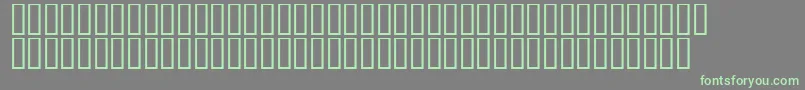 LinotypeAfrikaOne Font – Green Fonts on Gray Background