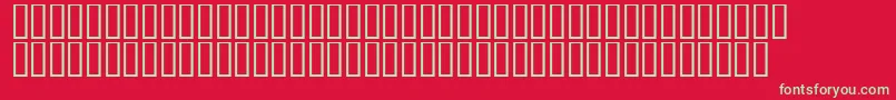 LinotypeAfrikaOne-fontti – vihreät fontit punaisella taustalla