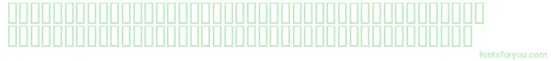 Czcionka LinotypeAfrikaOne – zielone czcionki