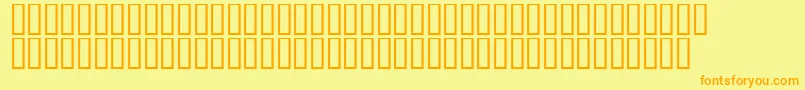 LinotypeAfrikaOne Font – Orange Fonts on Yellow Background