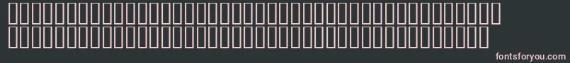 Czcionka LinotypeAfrikaOne – różowe czcionki na czarnym tle