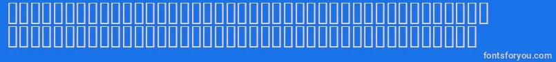 フォントLinotypeAfrikaOne – ピンクの文字、青い背景