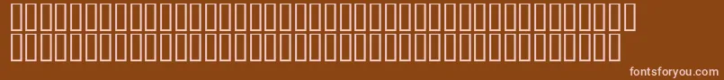 Czcionka LinotypeAfrikaOne – różowe czcionki na brązowym tle