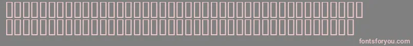 フォントLinotypeAfrikaOne – 灰色の背景にピンクのフォント