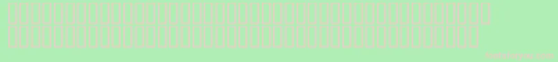 Czcionka LinotypeAfrikaOne – różowe czcionki na zielonym tle