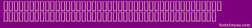 Fonte LinotypeAfrikaOne – fontes rosa em um fundo violeta