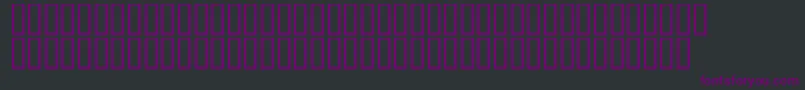 LinotypeAfrikaOne-fontti – violetit fontit mustalla taustalla