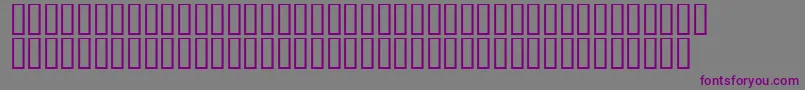 Шрифт LinotypeAfrikaOne – фиолетовые шрифты на сером фоне