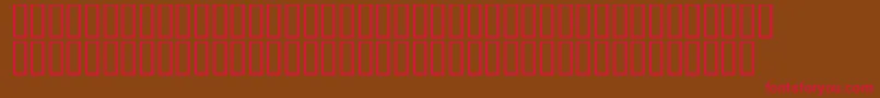 Fonte LinotypeAfrikaOne – fontes vermelhas em um fundo marrom