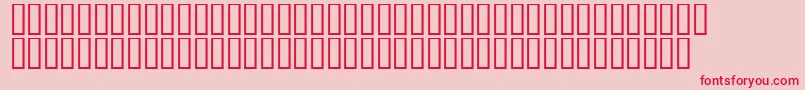 LinotypeAfrikaOne Font – Red Fonts on Pink Background