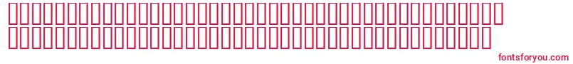 Czcionka LinotypeAfrikaOne – czerwone czcionki
