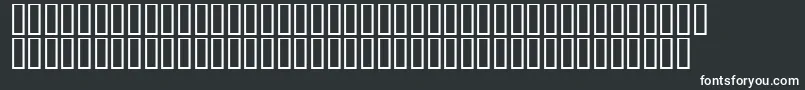 Шрифт LinotypeAfrikaOne – белые шрифты