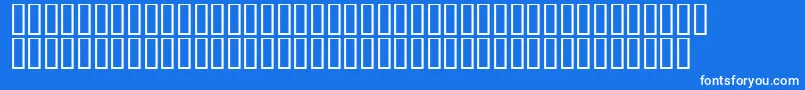 Шрифт LinotypeAfrikaOne – белые шрифты на синем фоне