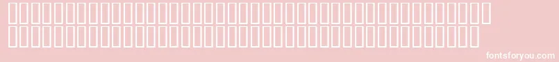 LinotypeAfrikaOne-fontti – valkoiset fontit vaaleanpunaisella taustalla