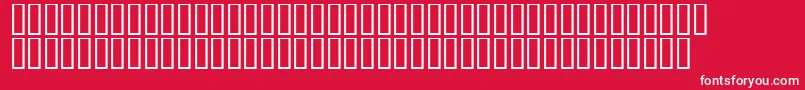 Czcionka LinotypeAfrikaOne – białe czcionki na czerwonym tle