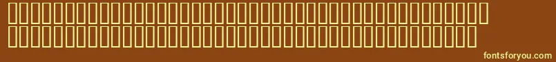 Czcionka LinotypeAfrikaOne – żółte czcionki na brązowym tle