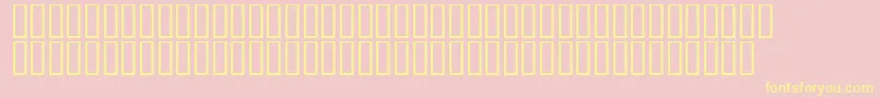 Шрифт LinotypeAfrikaOne – жёлтые шрифты на розовом фоне