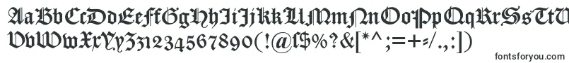 Шрифт Dscaslongotischosf – шрифты, начинающиеся на D