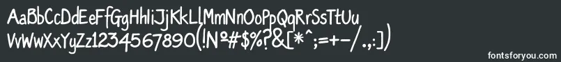 Oldscript-fontti – valkoiset fontit mustalla taustalla