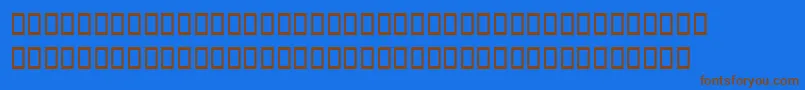 MagedLfBold Font – Brown Fonts on Blue Background