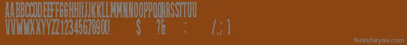 More about Friztonregular Font Friztonregular Font – Gray Fonts on Brown Background