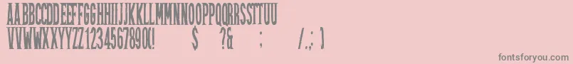 Friztonregular Font – Gray Fonts on Pink Background