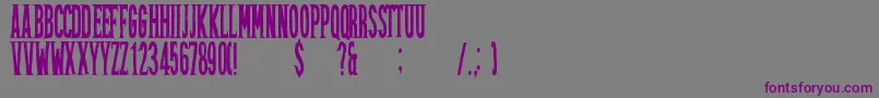 Friztonregular Font – Purple Fonts on Gray Background