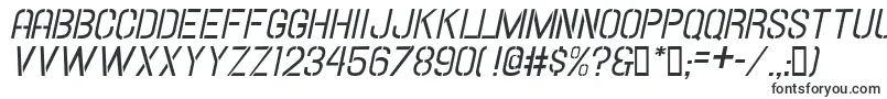 HallandaleStencilItalicJl Font – Fonts Starting with H