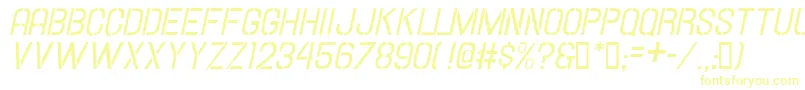 Шрифт HallandaleStencilItalicJl – жёлтые шрифты