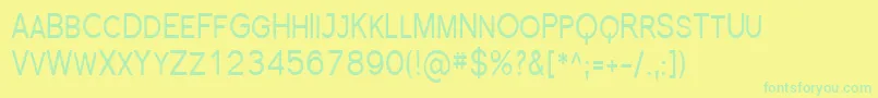 Lisätietoja Florsn25-fontista Florsn25-fontti – vihreät fontit keltaisella taustalla