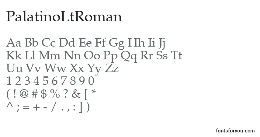 Police PalatinoLtRoman - Alphabet, Chiffres, Caractères Spéciaux