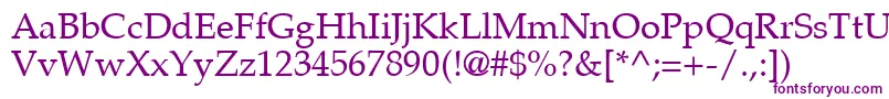 PalatinoLtRoman Font – Purple Fonts on White Background
