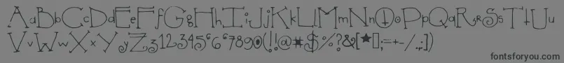 Shedevil Font – Black Fonts on Gray Background