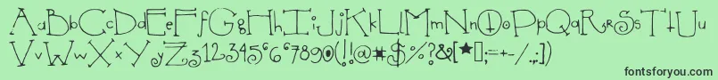 Shedevil Font – Black Fonts on Green Background