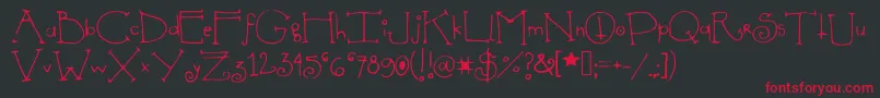 Shedevil Font – Red Fonts on Black Background