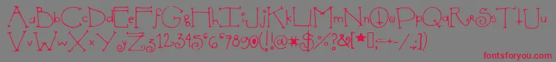 Shedevil Font – Red Fonts on Gray Background