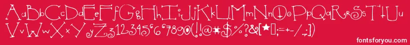 Shedevil Font – White Fonts on Red Background