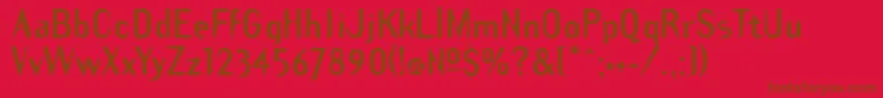 TemplategothicboldBold Font – Brown Fonts on Red Background