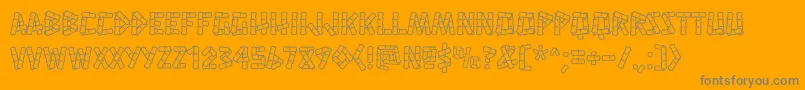 HanaleiRegular Font – Gray Fonts on Orange Background