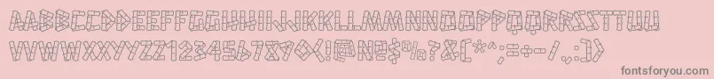 HanaleiRegular Font – Gray Fonts on Pink Background