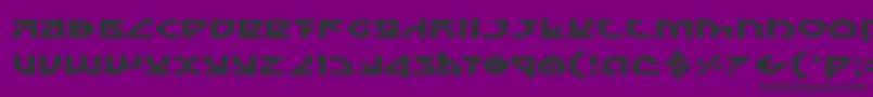 NostromoExpanded Font – Black Fonts on Purple Background