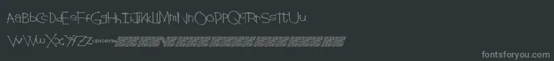 Шрифт Stringtheory – серые шрифты на чёрном фоне