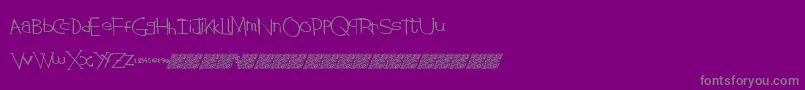 Police Stringtheory – polices grises sur fond violet